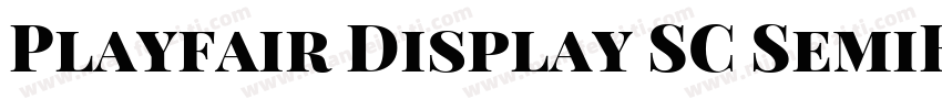 Playfair Display SC SemiBold字体转换